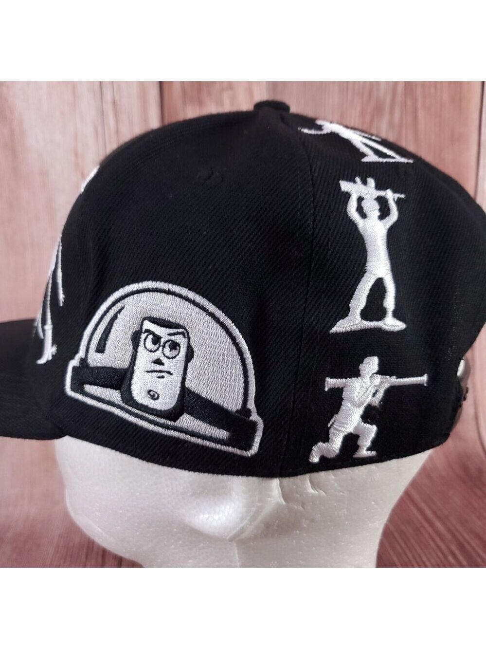 Rare Disney Pixar Toy Story Snapback Hat Unisex One Size Adjustable Black - Picture 11 of 16